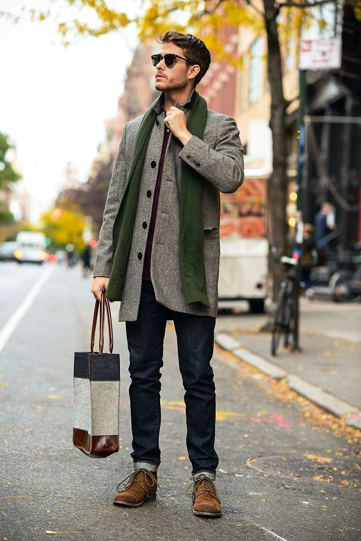 Chic Autumn Layering: A Stylish Street Fashion Look for Men