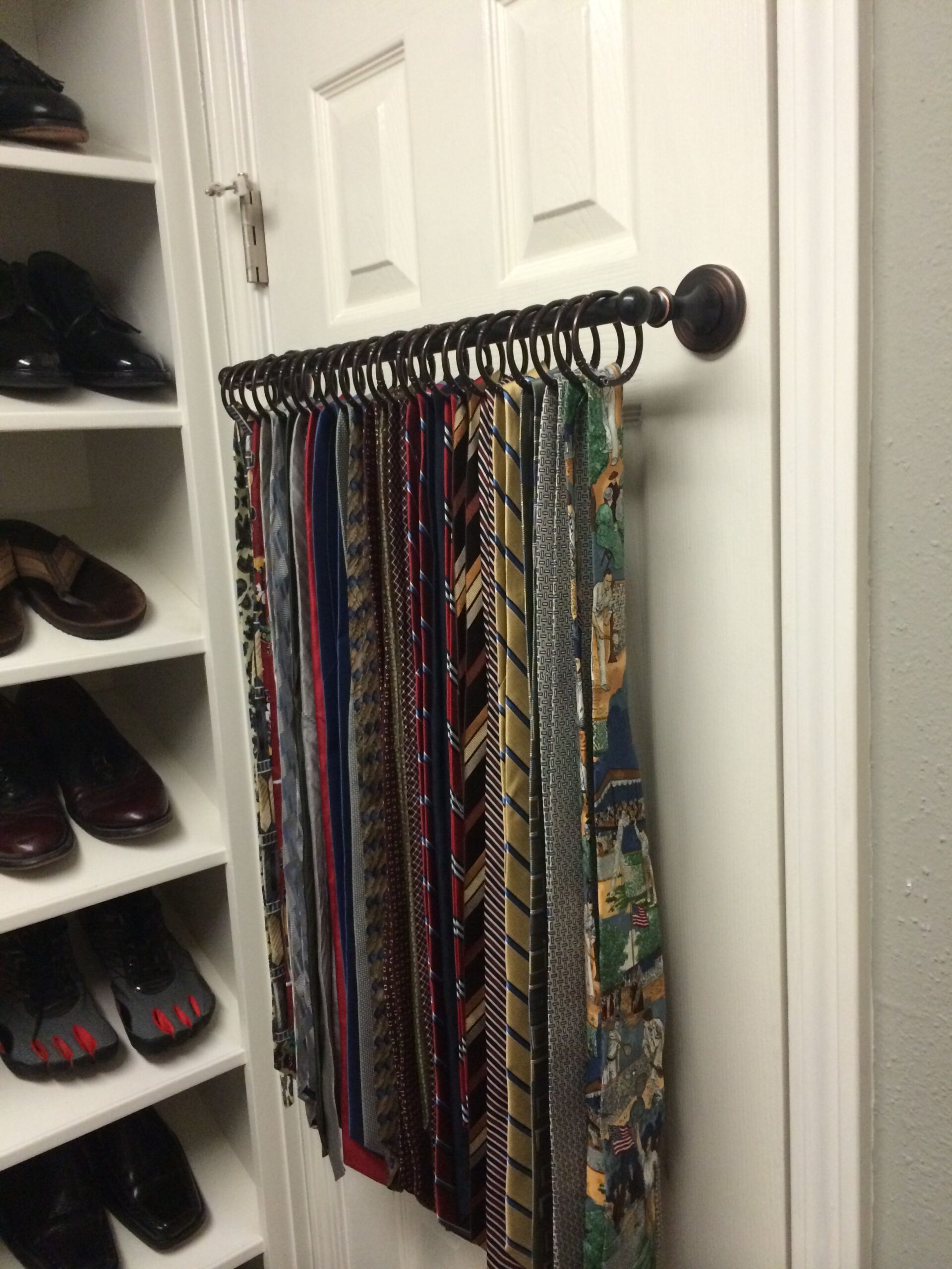 Classic Red and Blue Striped Tie