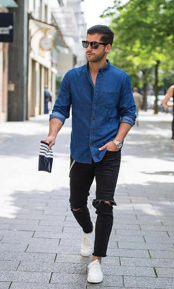 Effortlessly Stylish: Dark Jeans Outfit Inspiration for Men