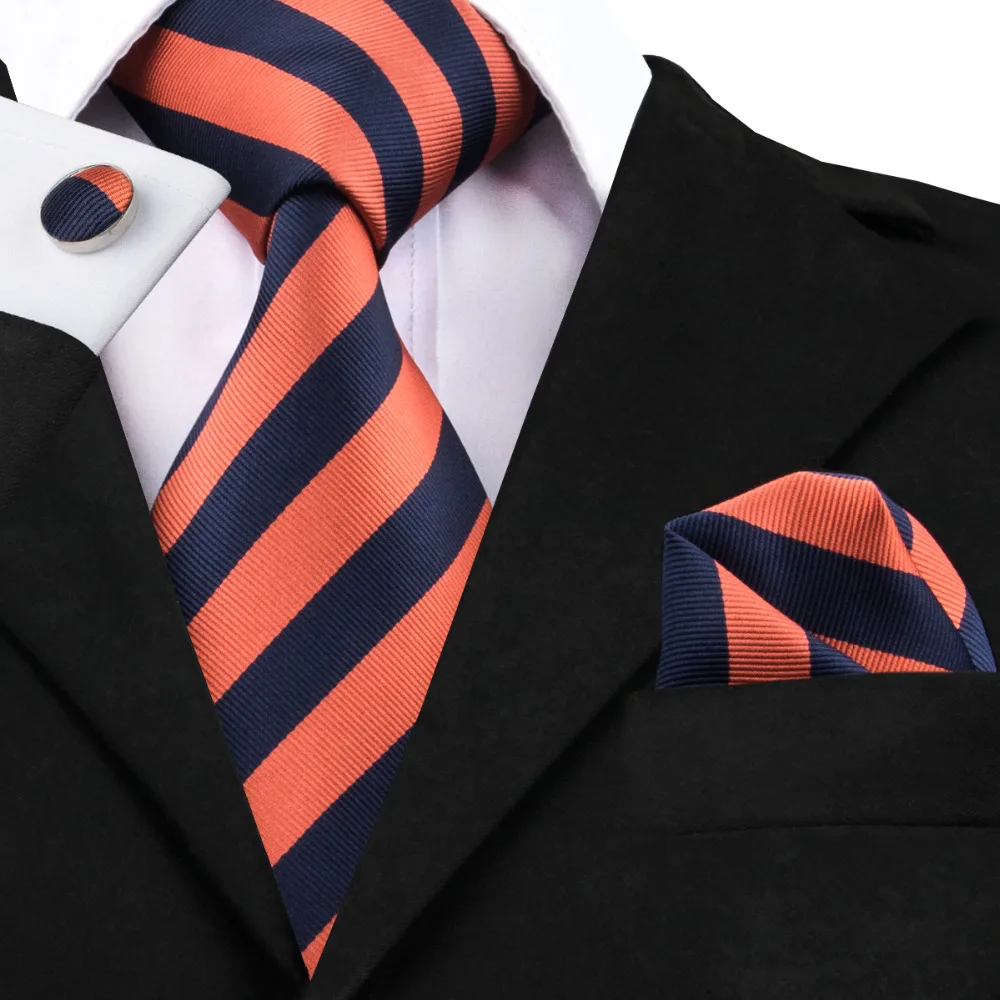 Stylish Striped Silk Necktie for Men