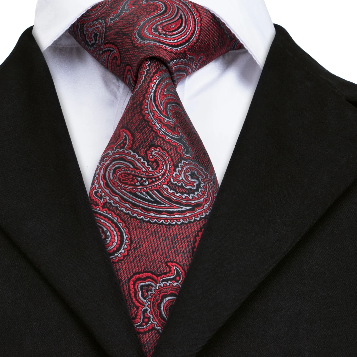 Designer Paisley Jacquard Woven Real Silk Tie for Men