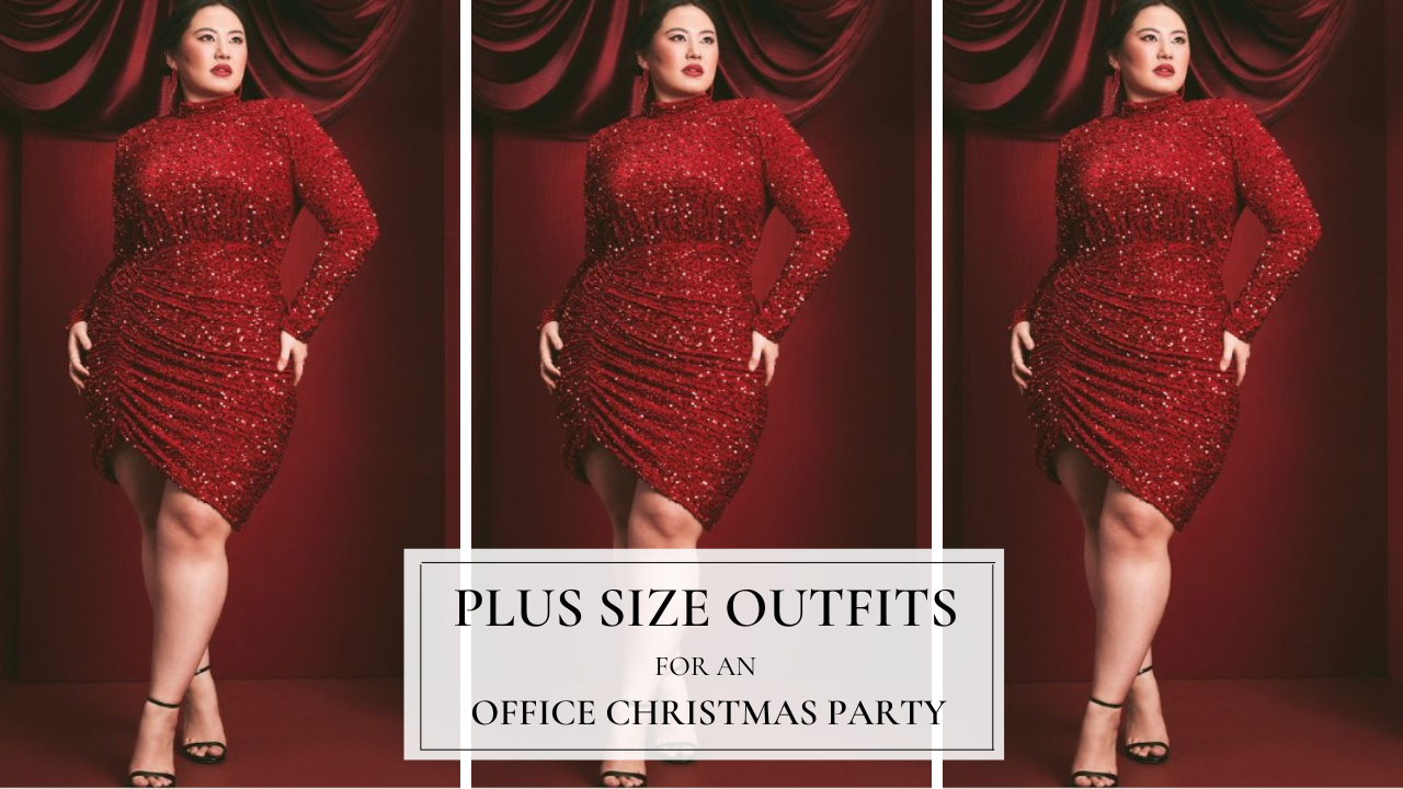 Chic Elegance: Plus-Size Office Christmas Party Outfit