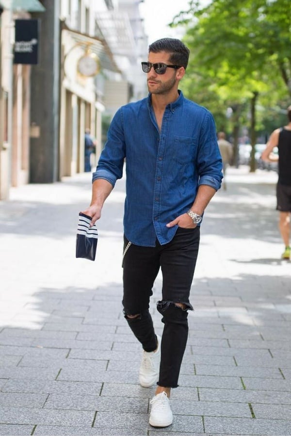 Effortlessly Cool: The Versatile Denim Shirt Look