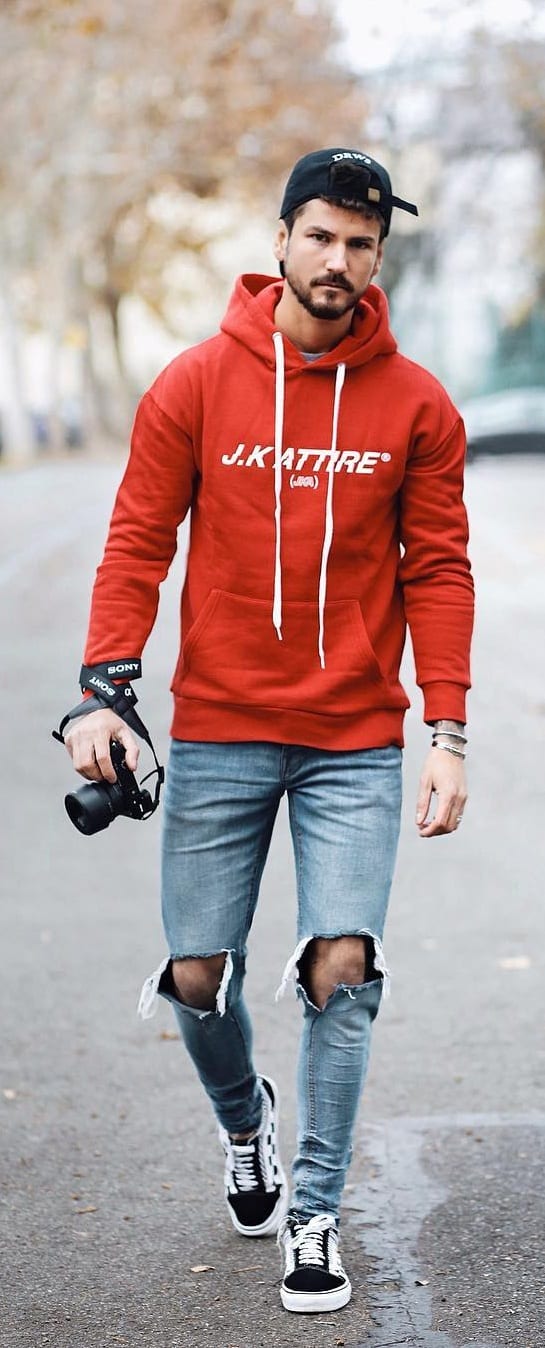 Chic and Casual: Stylish Hoodie Outfit for Men