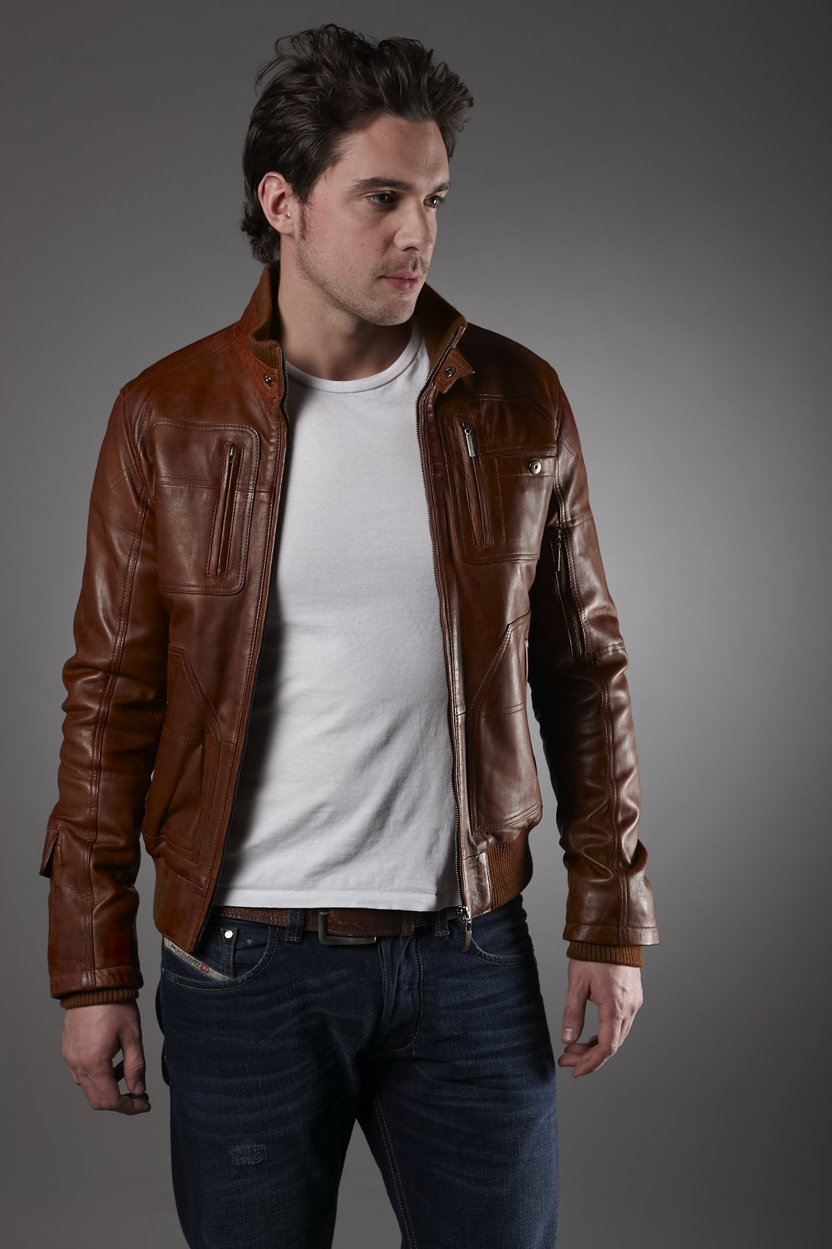 Sleek and stylish black leather jackets for men, perfect for a cool and edgy look.