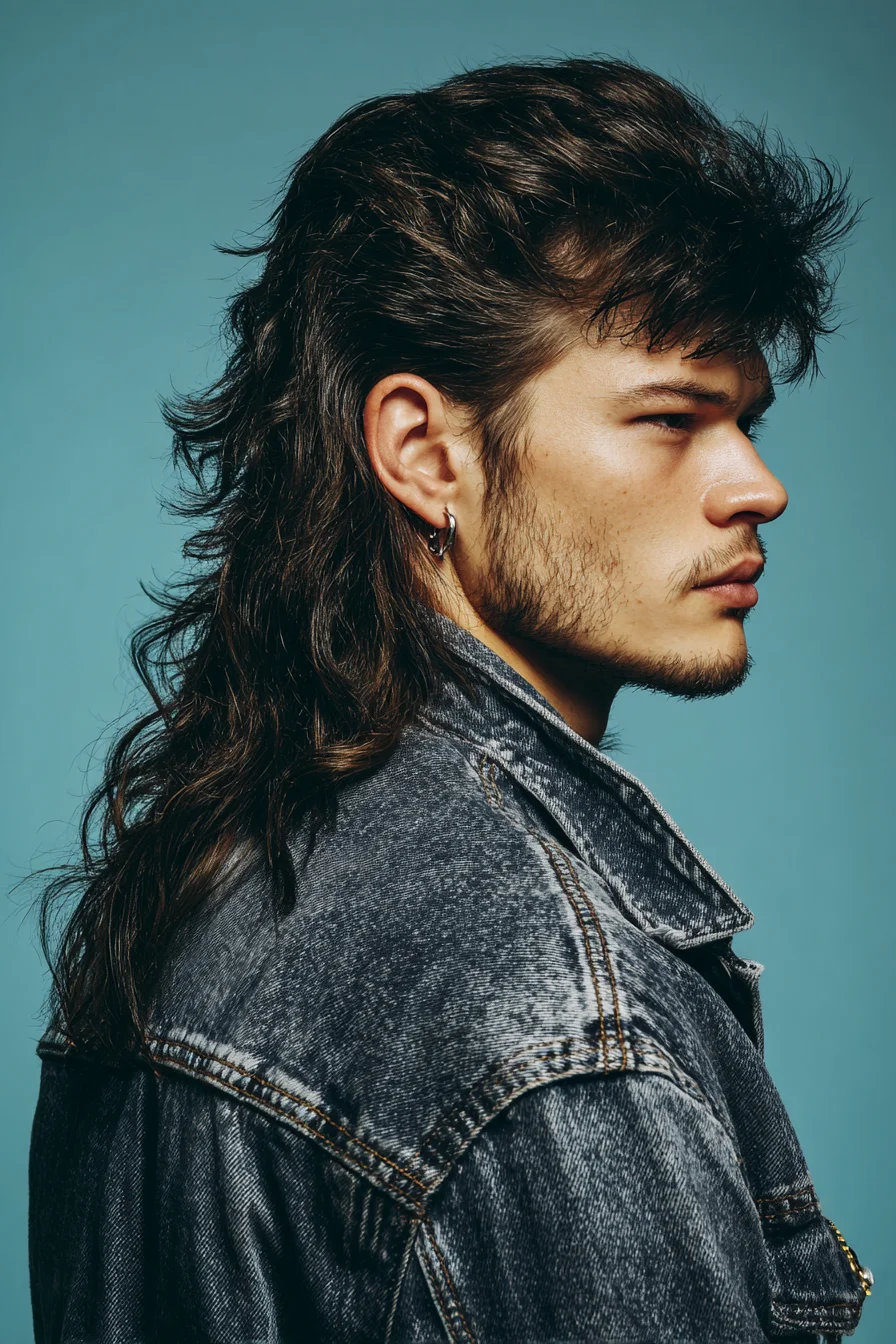 Casual Retro-Edge: Faded Denim Jacket Outfit for Modern Men