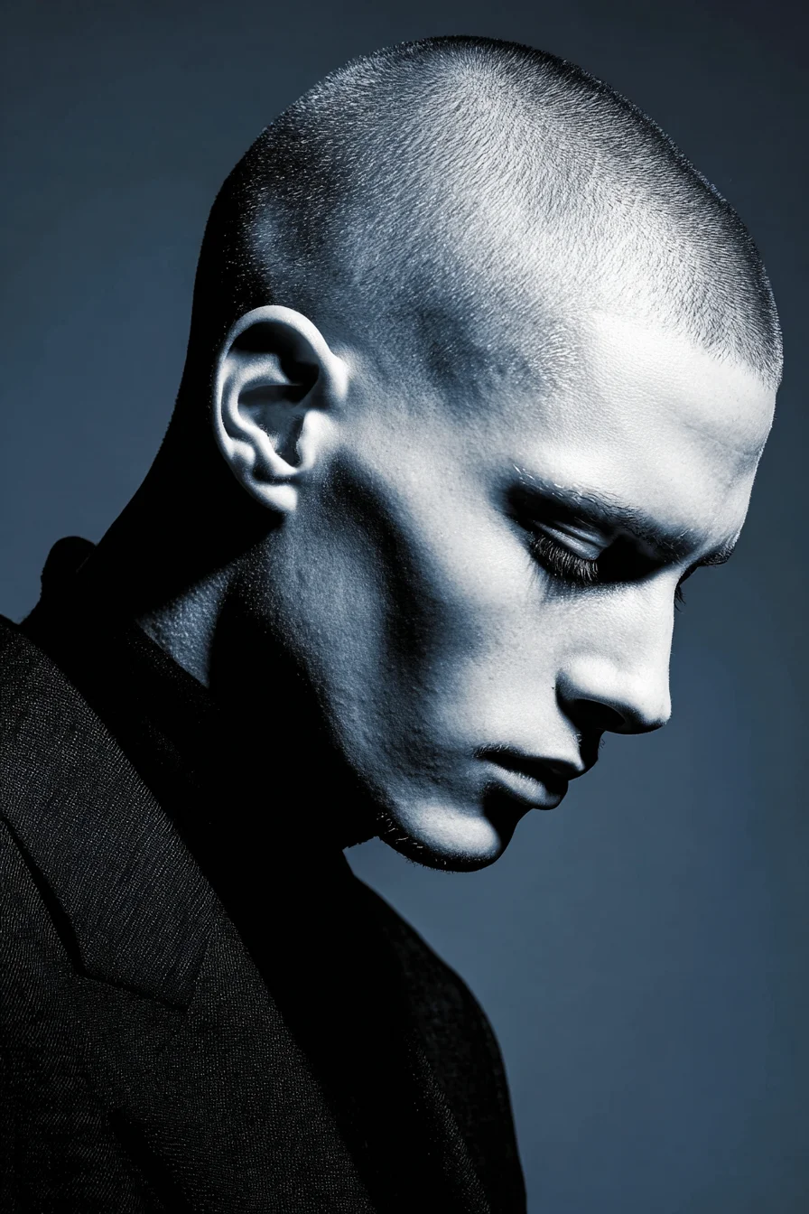Classic Buzz Cut - Clean Mens Short Crop for Strong Jawlines
