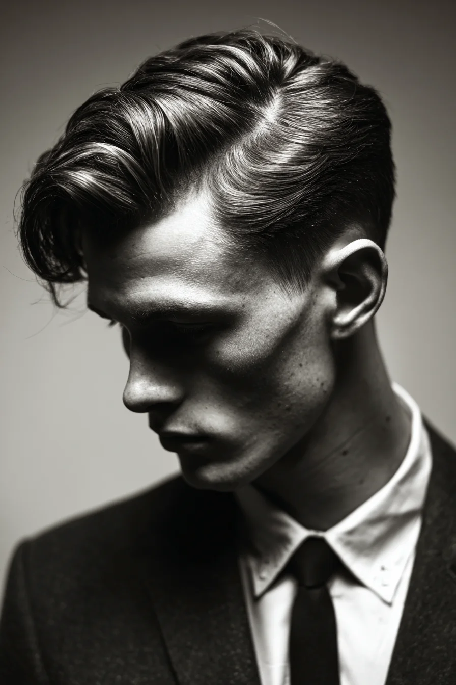 Classic Textured Side Part with Tapered Sides — Mens Hairstyle