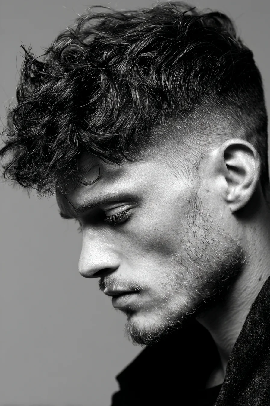 Curly Textured Crop with High Fade — Modern Mens Hairstyle