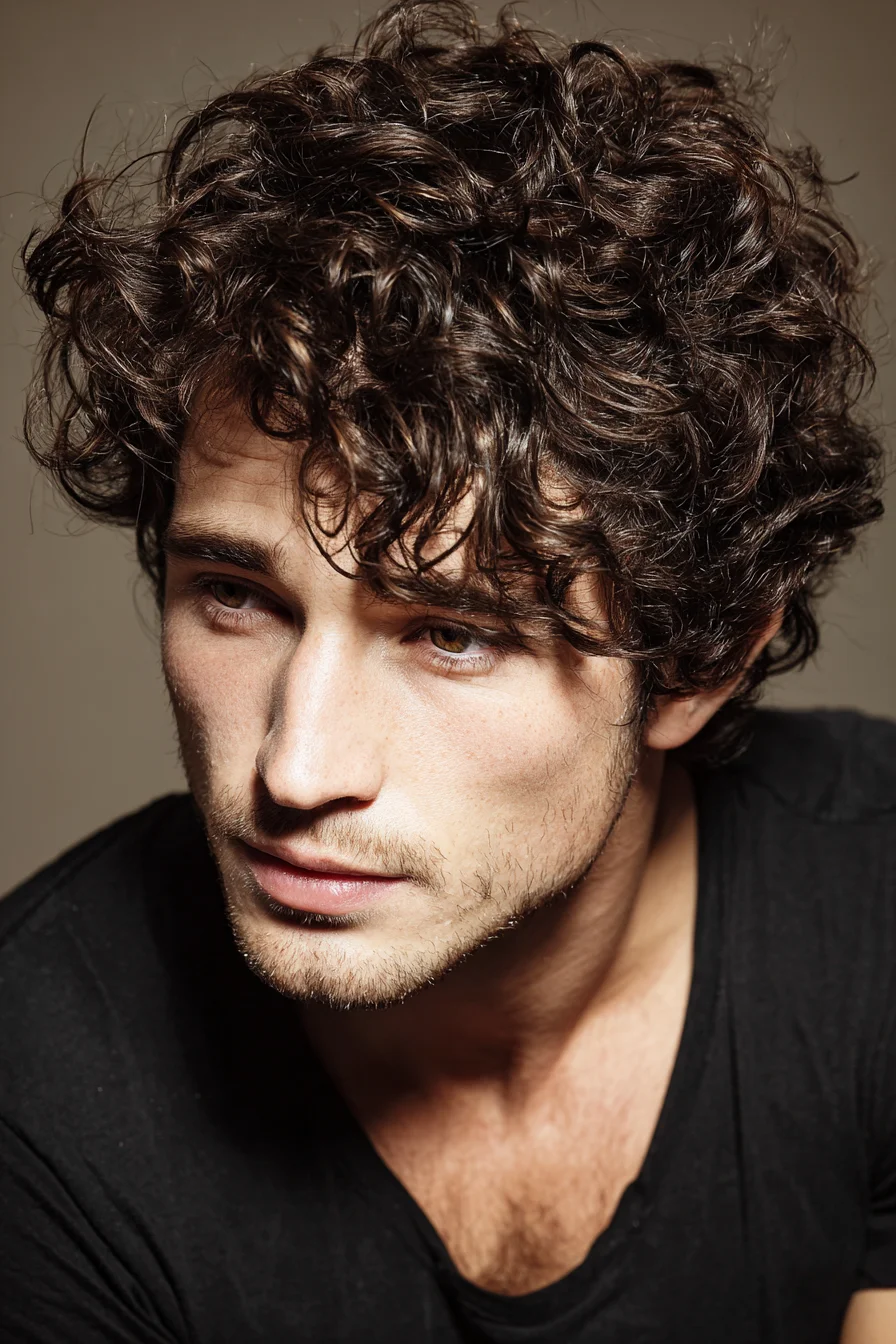 Medium-Length Textured Curls for Men — Modern Curly Hairstyle & Styling Tips