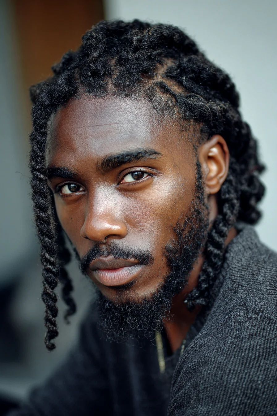 Medium Two-Strand Twists for Men — Textured Natural Hair