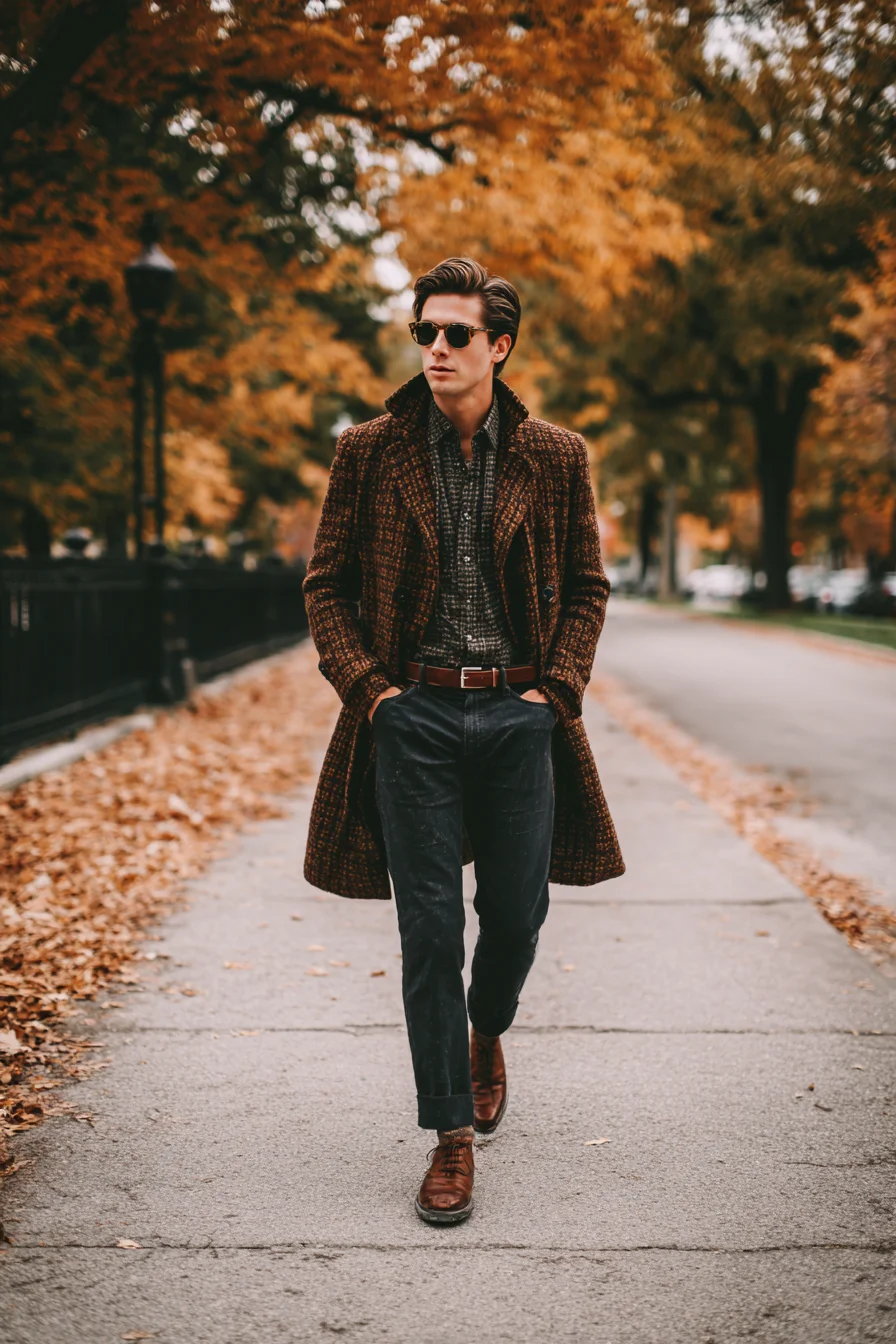 Modern Textured Side Part Pompadour — Men’s Medium-Length Hairstyle