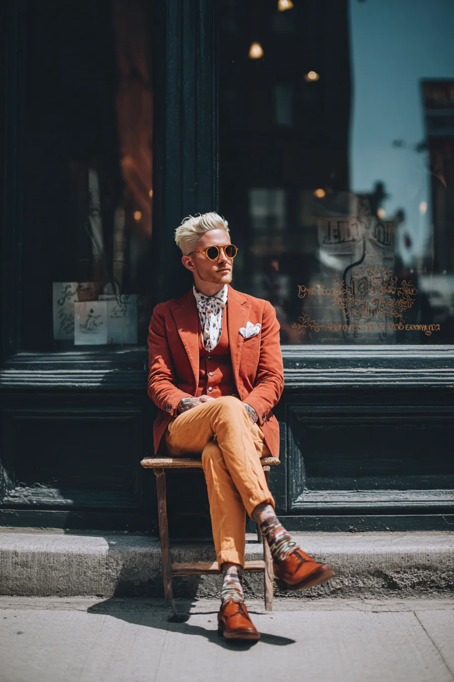Rust Blazer & Ochre Chinos: Smart‑Casual Styling for Modern Men