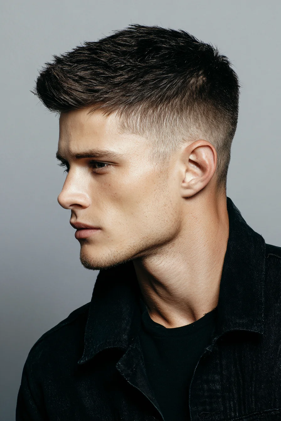 Textured Crop with High Fade — Mens Short Hairstyle