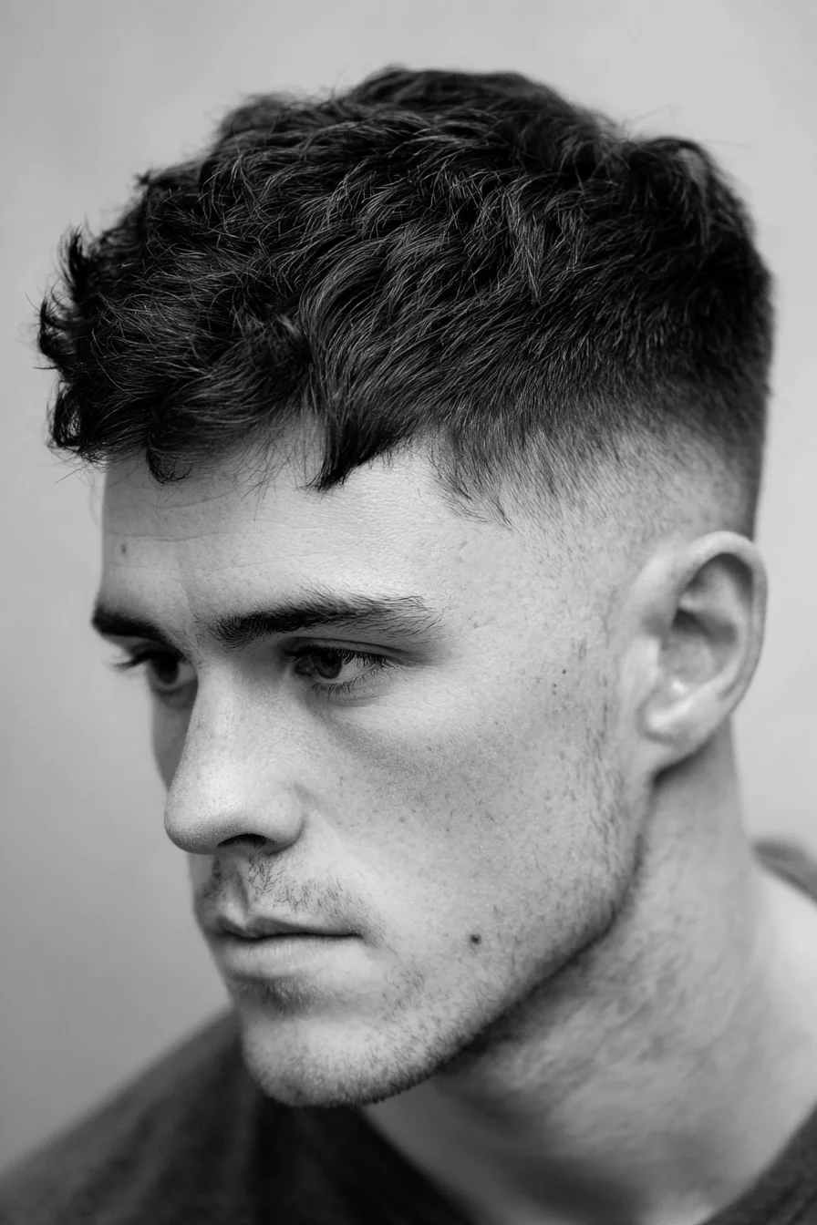 Textured Crop with High Fade — Modern Mens Short Hairstyle