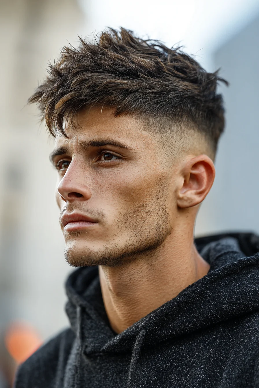 Textured Crop with High Skin Fade — Modern Mens Short Haircut