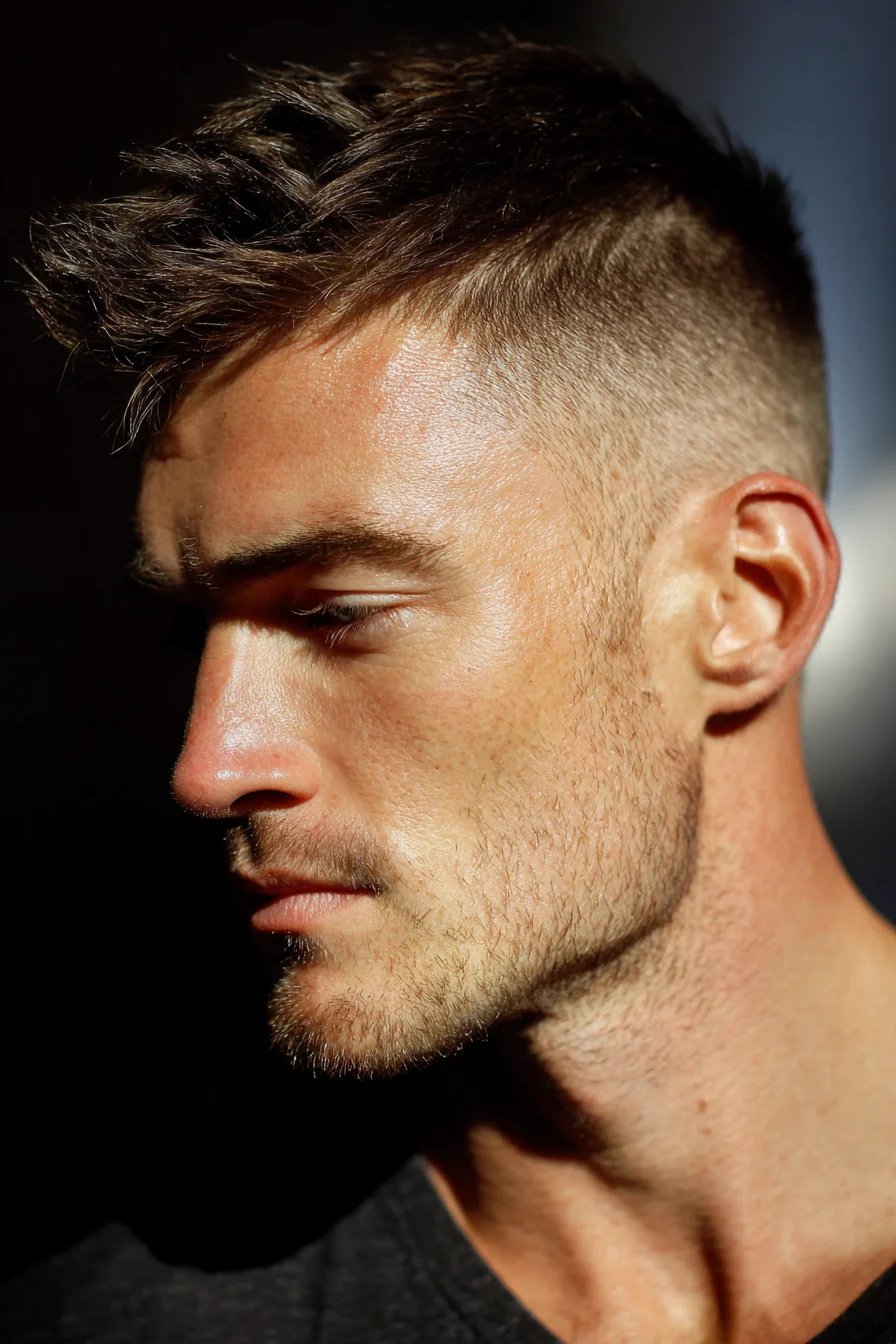 Textured Crop with High Skin Fade — Modern Mens Short Hairstyle