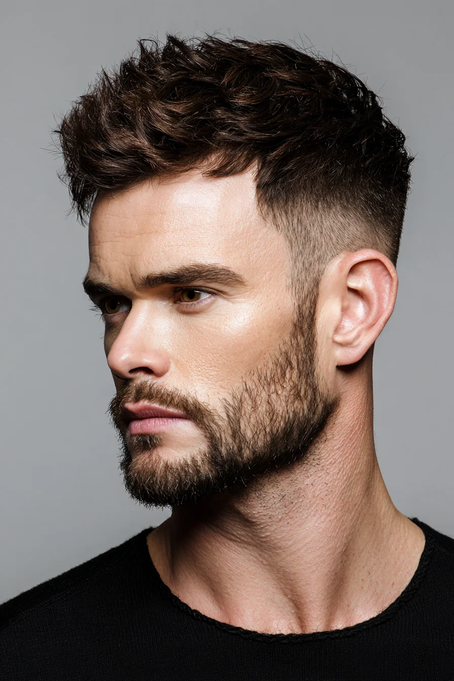 Textured Crop with Low Fade — Modern Mens Short Haircut