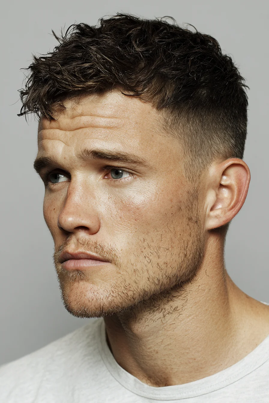 Textured Crop with Low Fade — Modern Mens Short Top Hairstyle
