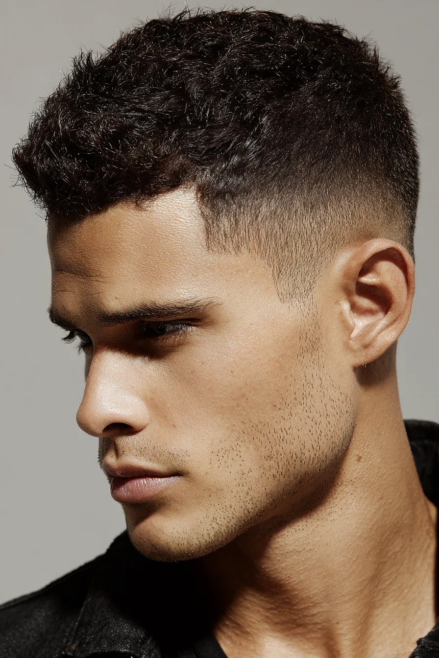 Textured Crop with Low Fade | Modern Short Mens Fade