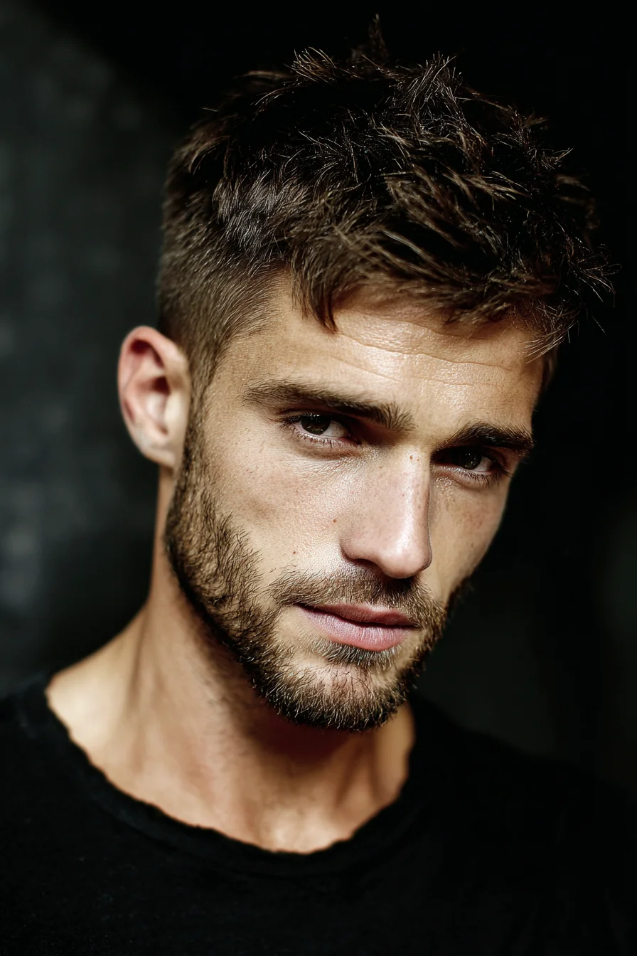 Textured Crop with Short Tapered Sides