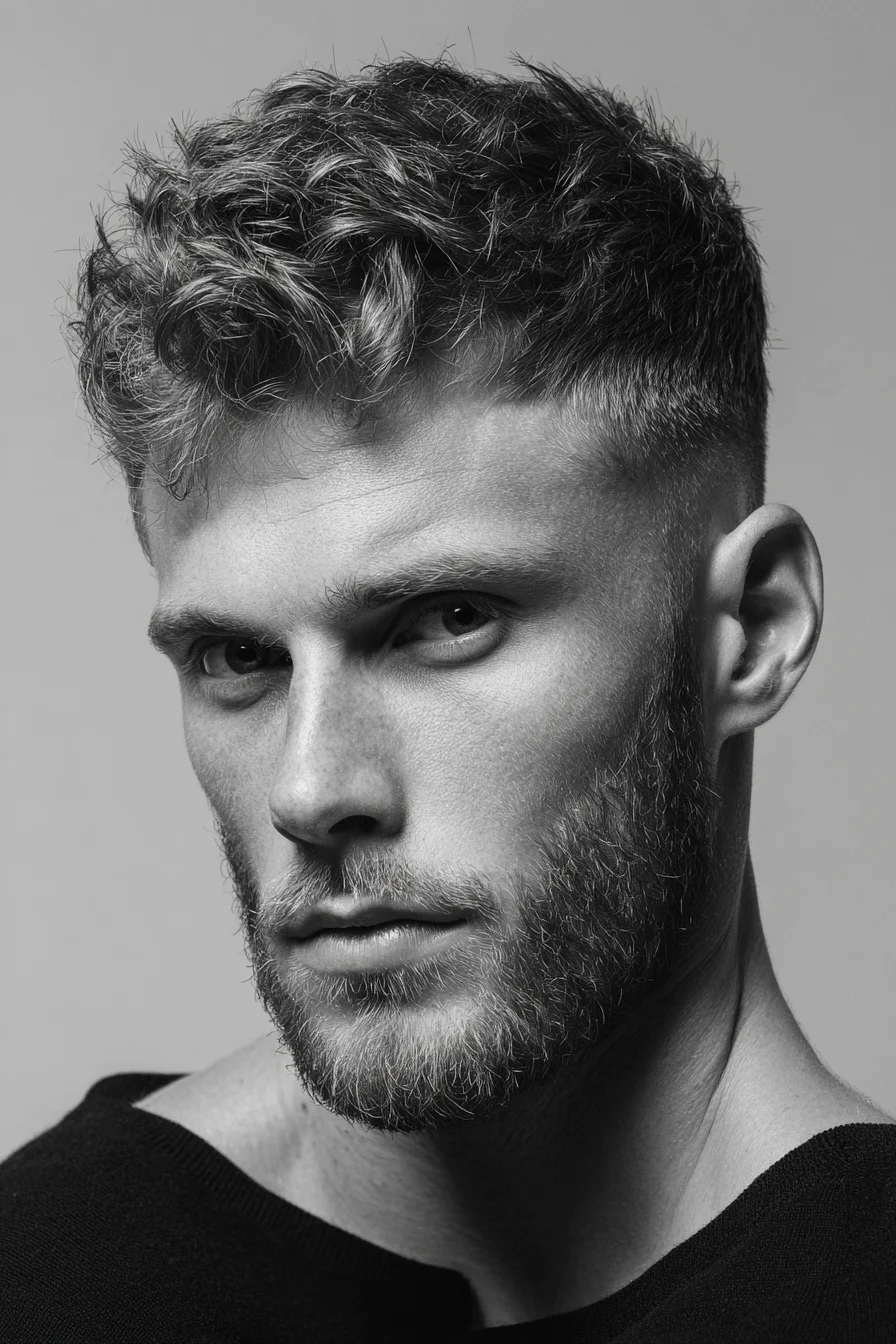 Textured Crop with Tapered Sides — Modern Mens Short Hairstyle