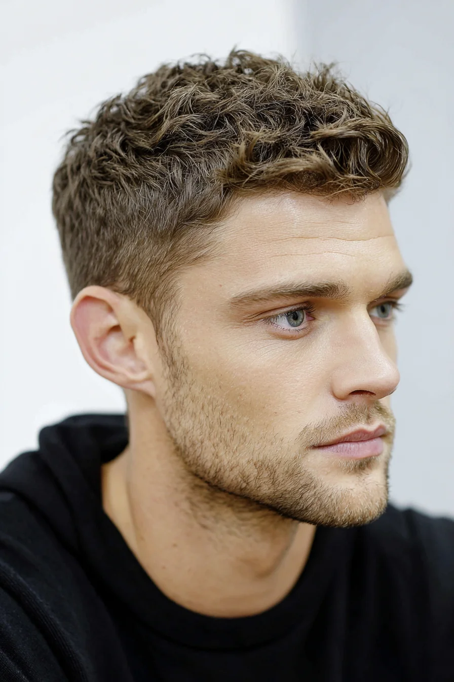 Textured Crop with Tapered Sides — Short Tousled Mens Hairstyle