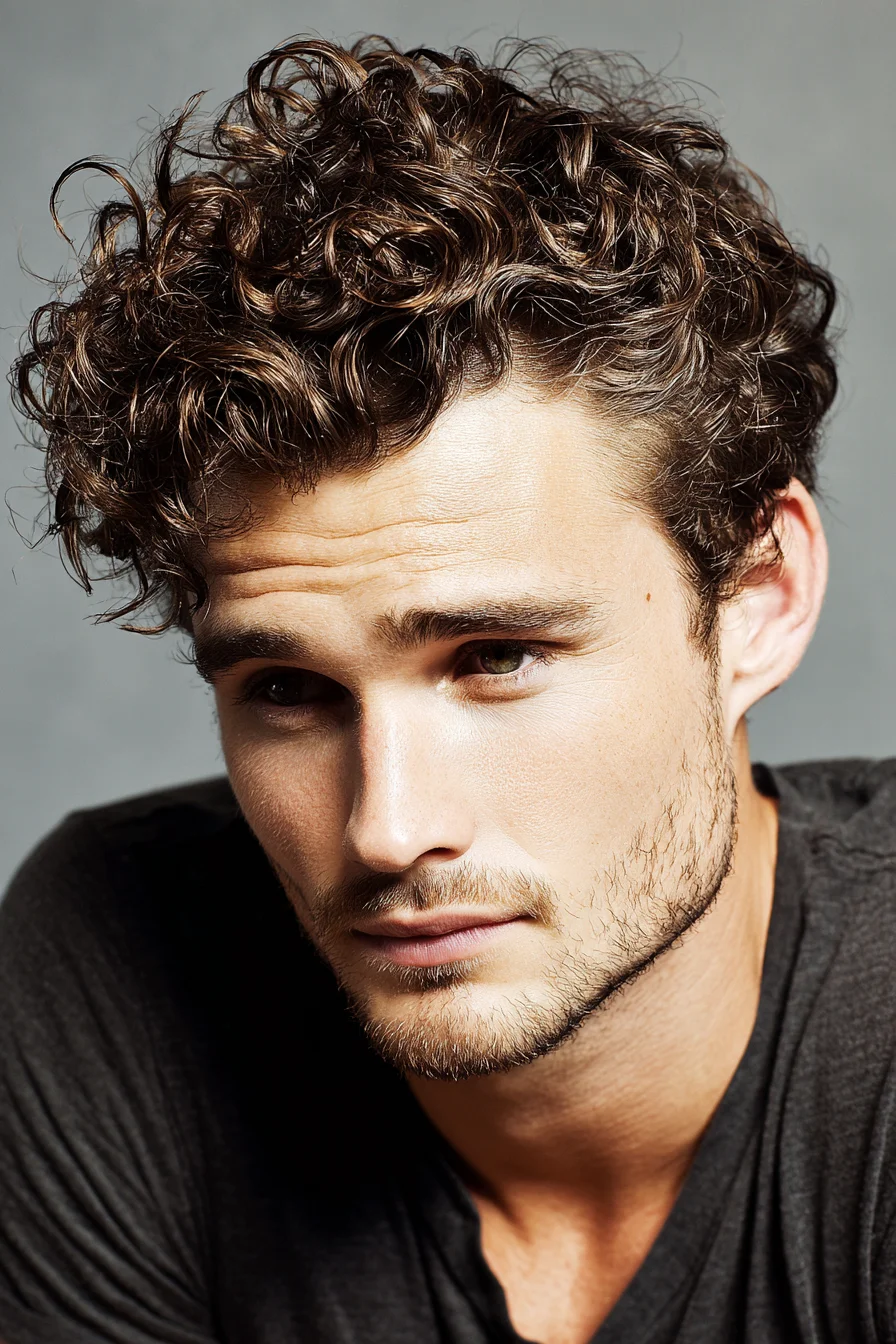 Textured Curly Crop with Natural Volume — Mens Curly Hairstyle