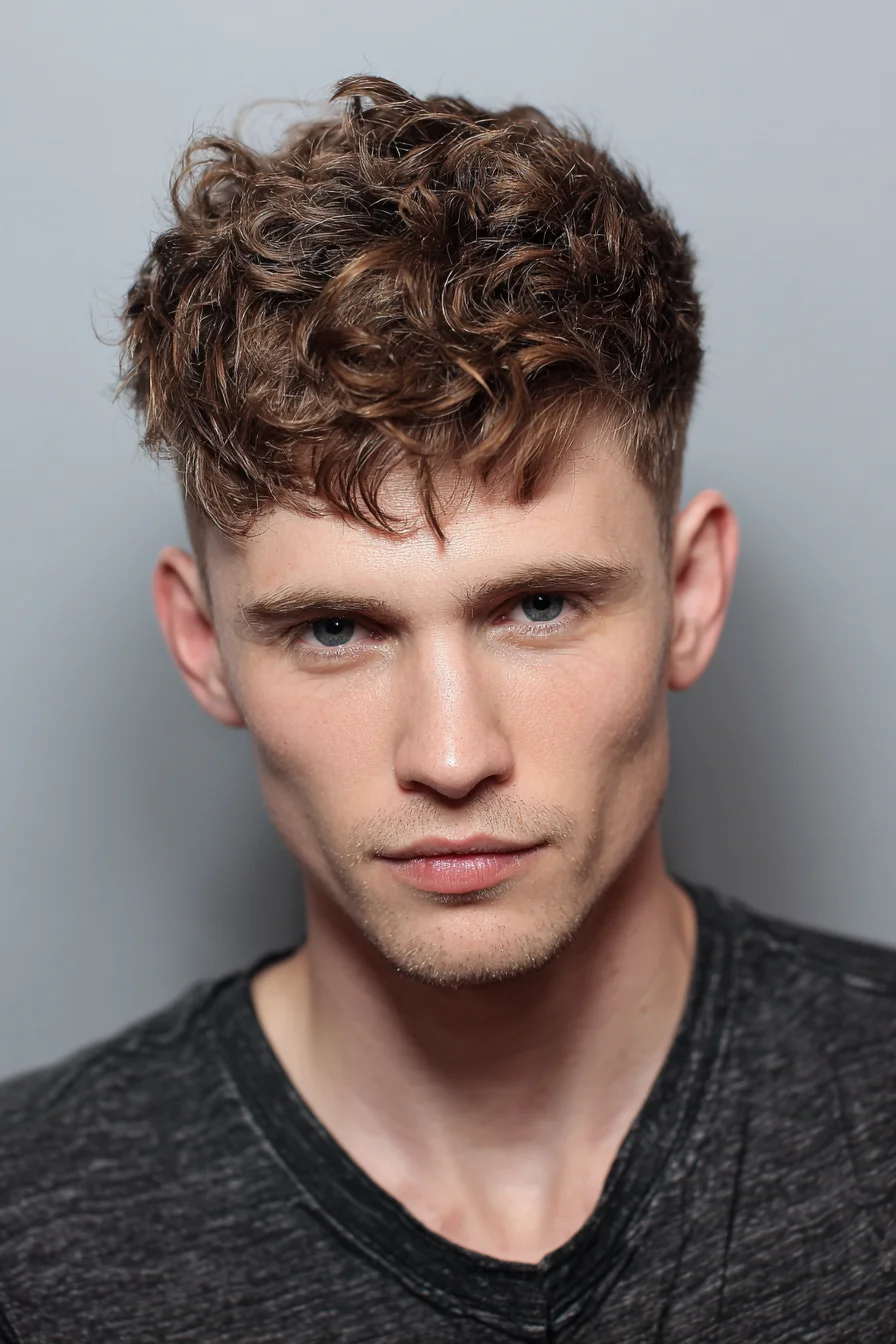 Textured Curly Crop with Short Sides — Modern Men’s Hairstyle