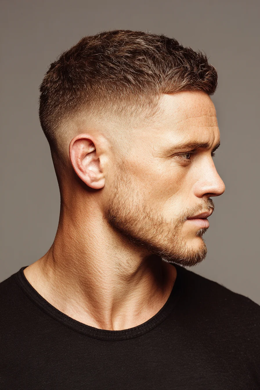 Textured French Crop with High Skin Fade – Modern Short Mens Haircut