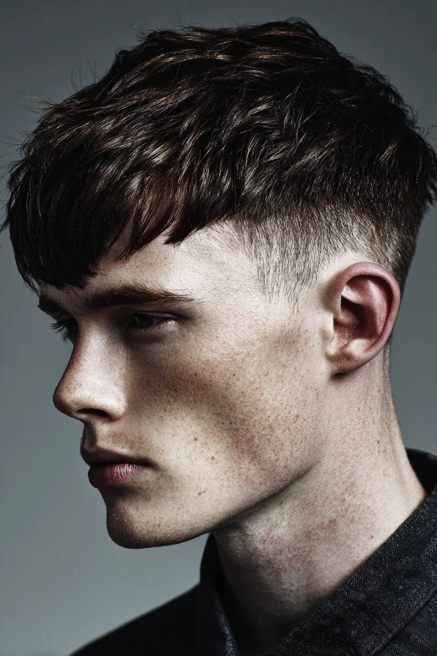 Textured French Crop with Low Fade — Modern Mens Short Crop Hairstyle