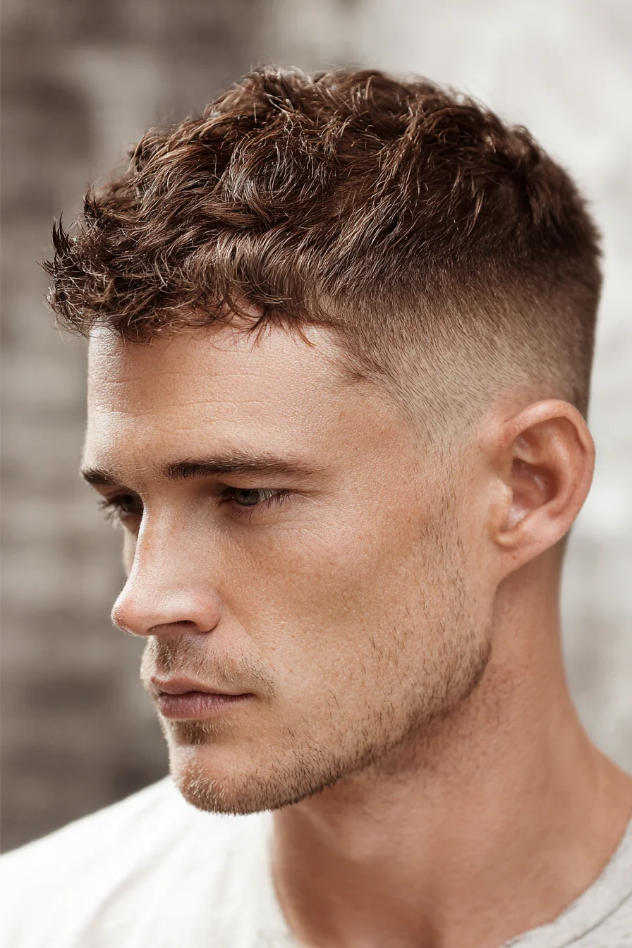 Textured French Crop with Low Fade — Modern Short Mens Hairstyle
