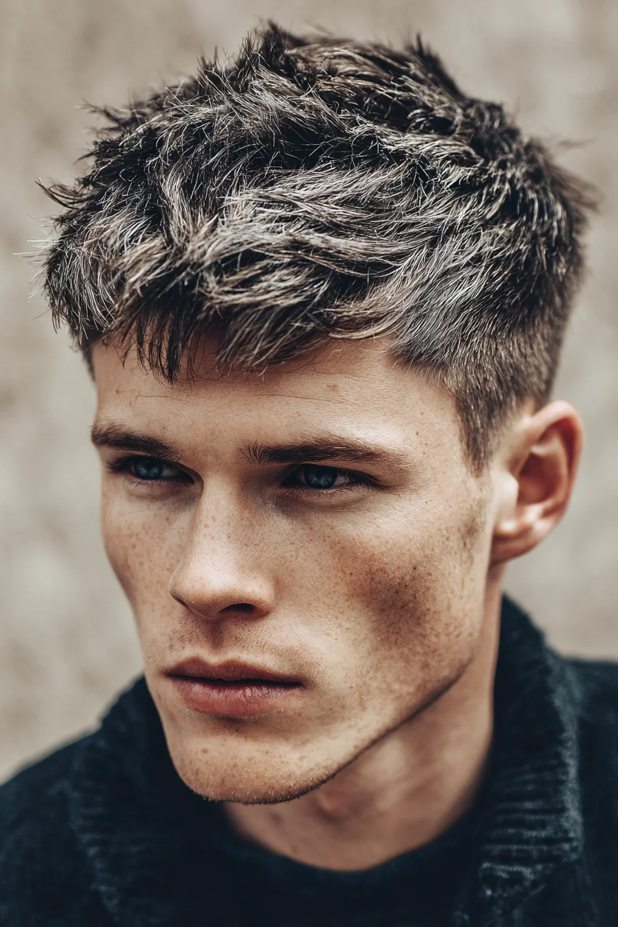 Textured French Crop with Short Taper — Modern Mens Short Hairstyle