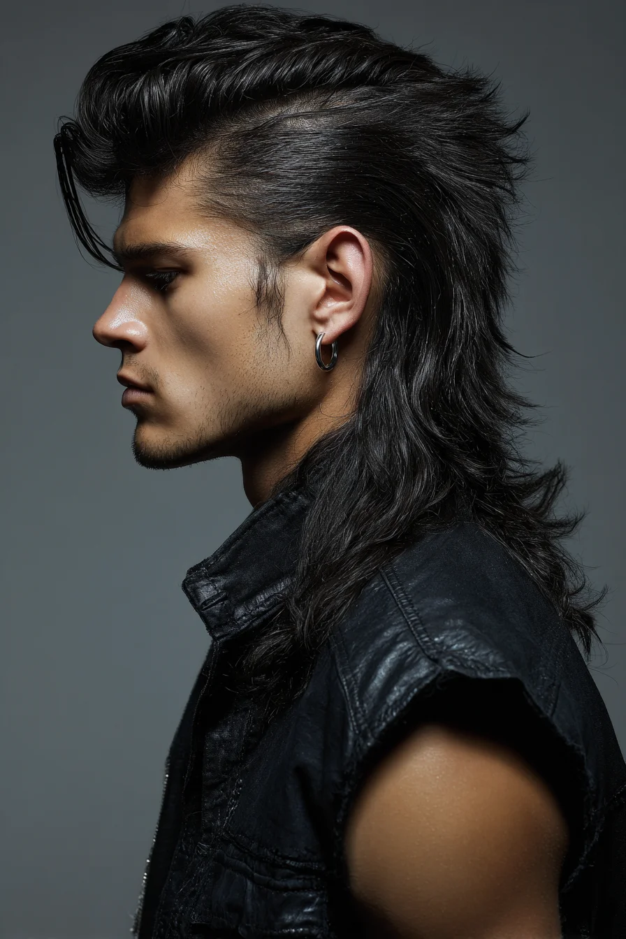 Textured Modern Mullet — Long Back with Short Sides for Men