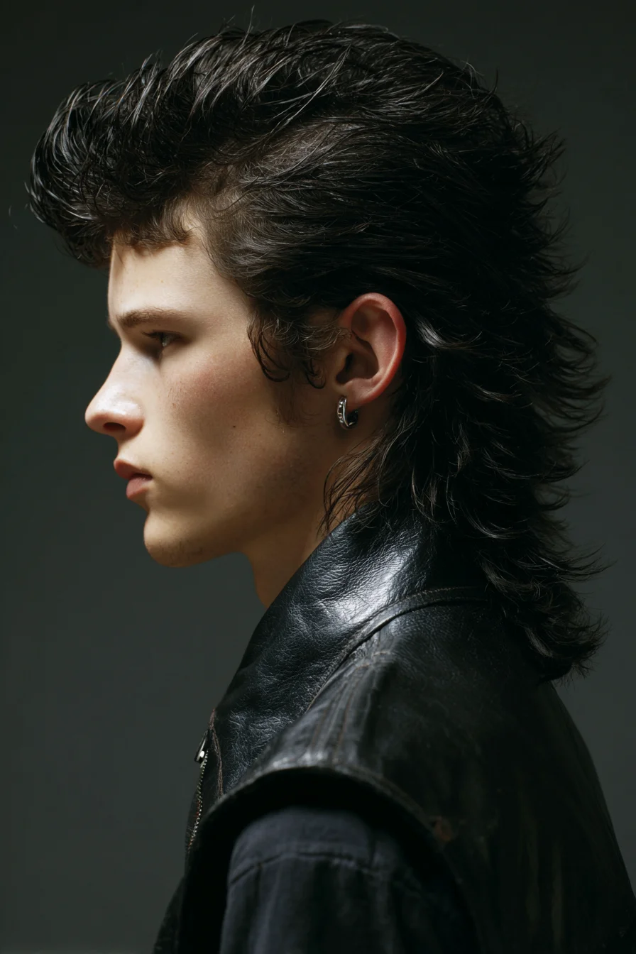 Textured Modern Mullet — Mens Layered Medium-Length Hairstyle