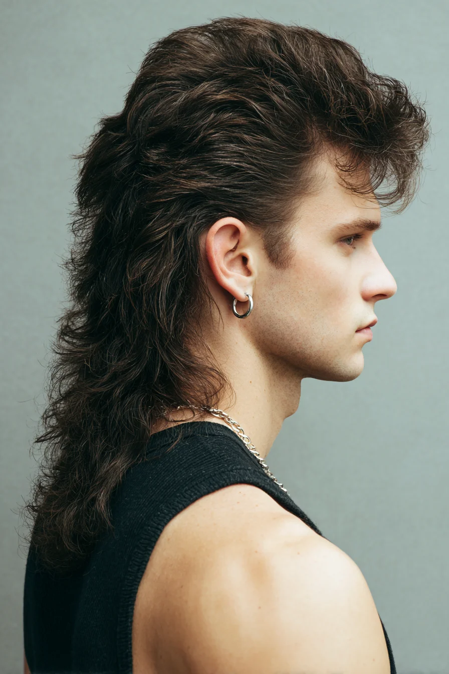Textured Modern Mullet – Mens Medium-Length Layered Hairstyle