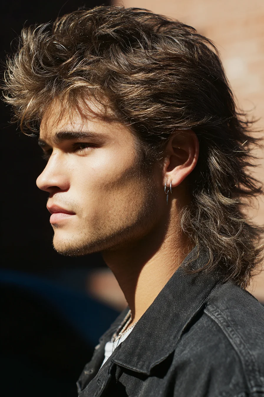 Textured Modern Mullet/Shag for Men — Layered Volume & Natural Texture