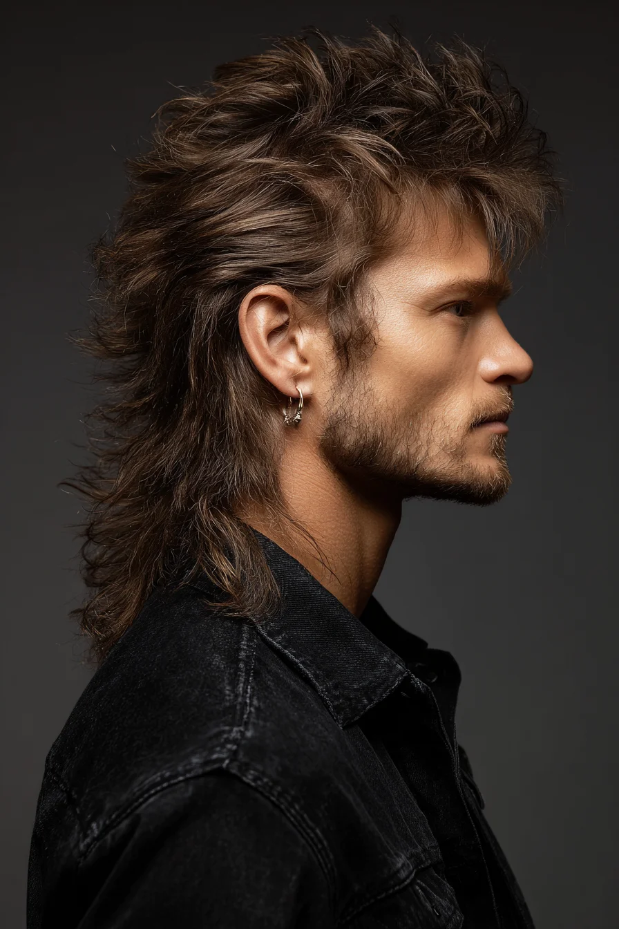 Textured Modern Mullet — Tousled Top with Layered Back