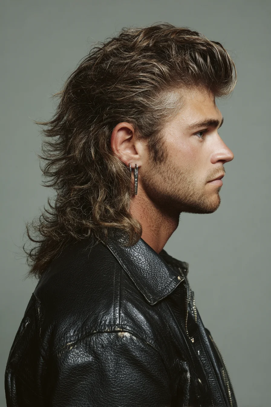 Textured Modern Mullet with Brushed-Up Quiff — Mens Medium-Length Style