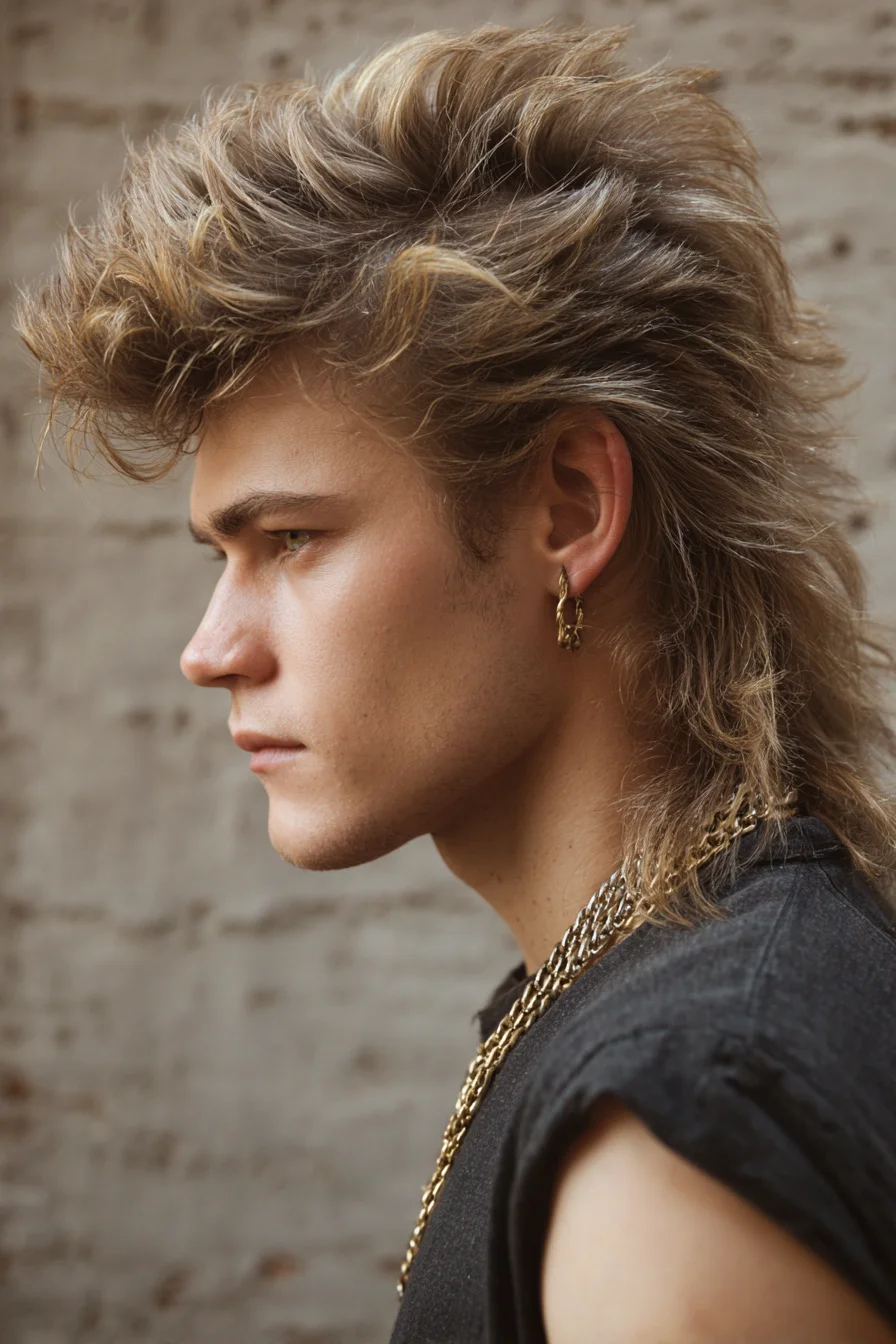 Textured Modern Mullet with Voluminous Quiff — Mens Layered Hairstyle