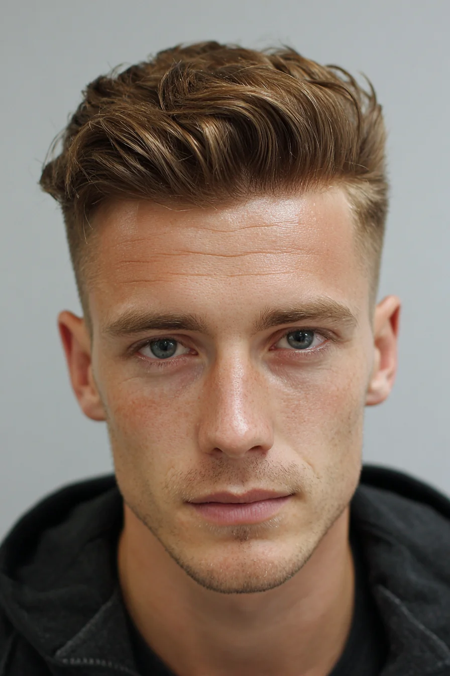 Textured Quiff with Low Fade — Modern Mens Pompadour