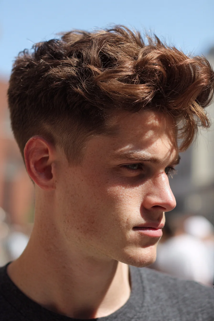 Textured Quiff with Low Taper Fade — Modern Mens Hairstyle