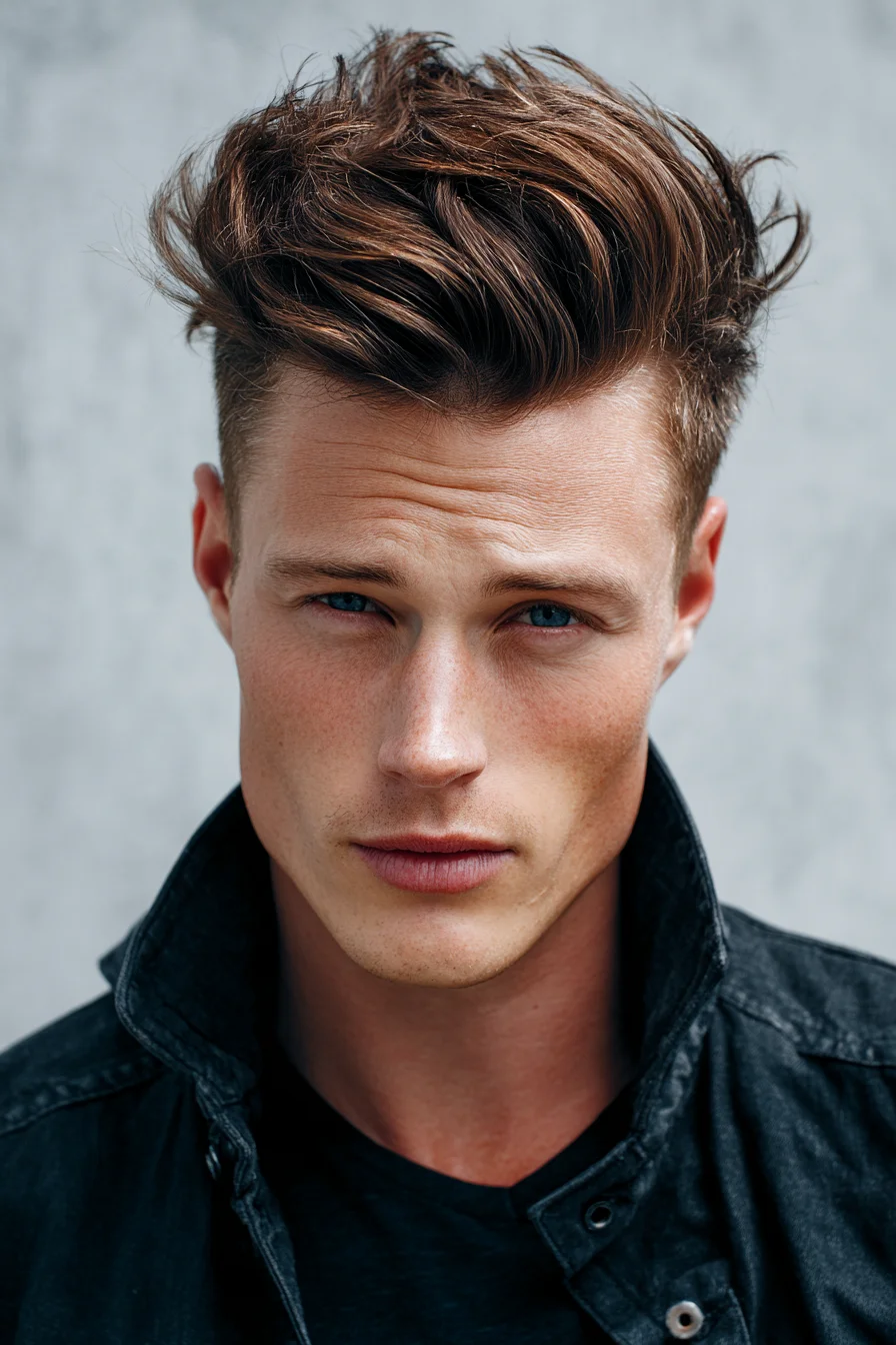 Textured Quiff with Short Sides — Modern Mens Hairstyle