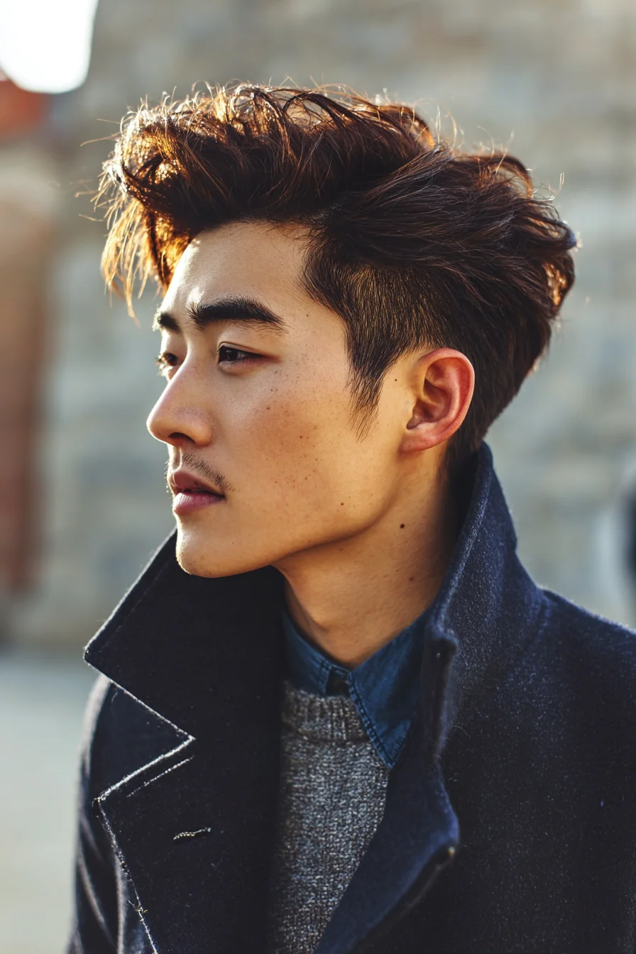 Textured Quiff with Tapered Sides — Modern Mens Hairstyle