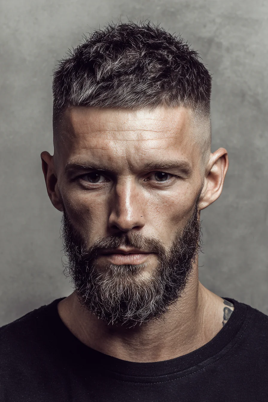 Textured Short Crop with High Skin Fade — Modern Mens Short Hairstyle