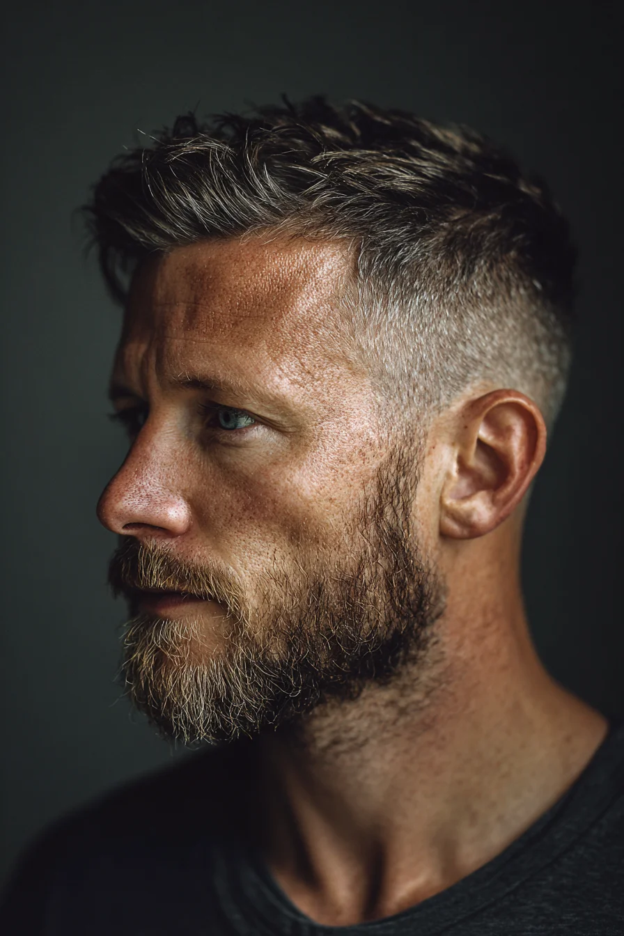 Textured Short Crop with Low Skin Fade – Modern Men’s Short Hairstyle