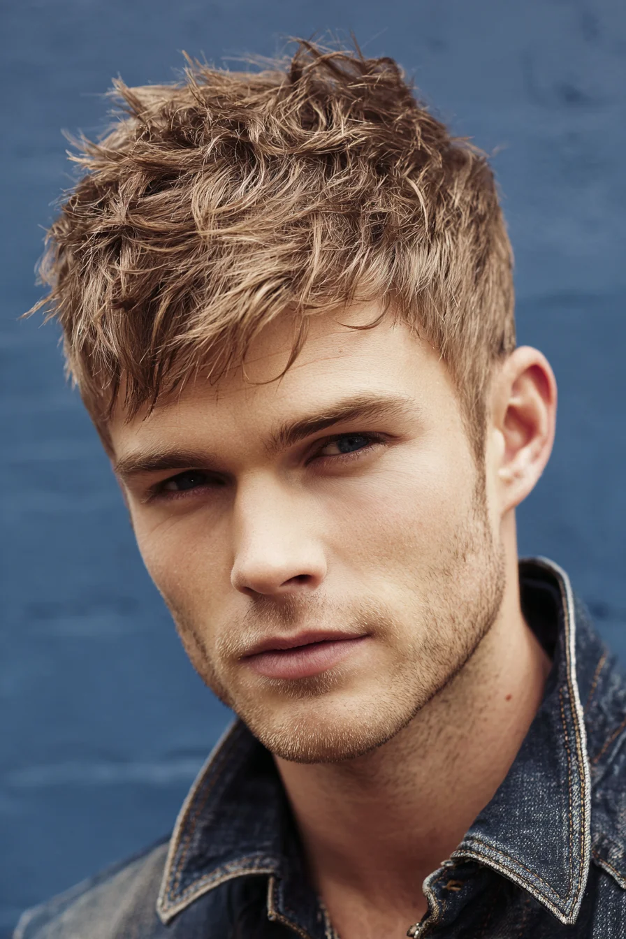 Textured Short Crop with Messy Fringe — Modern Men’s Haircut & Styling
