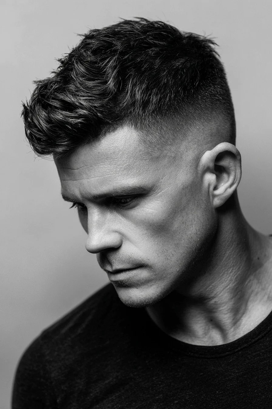 Textured Short Crop with Skin Fade — Mens Modern Short Hairstyle