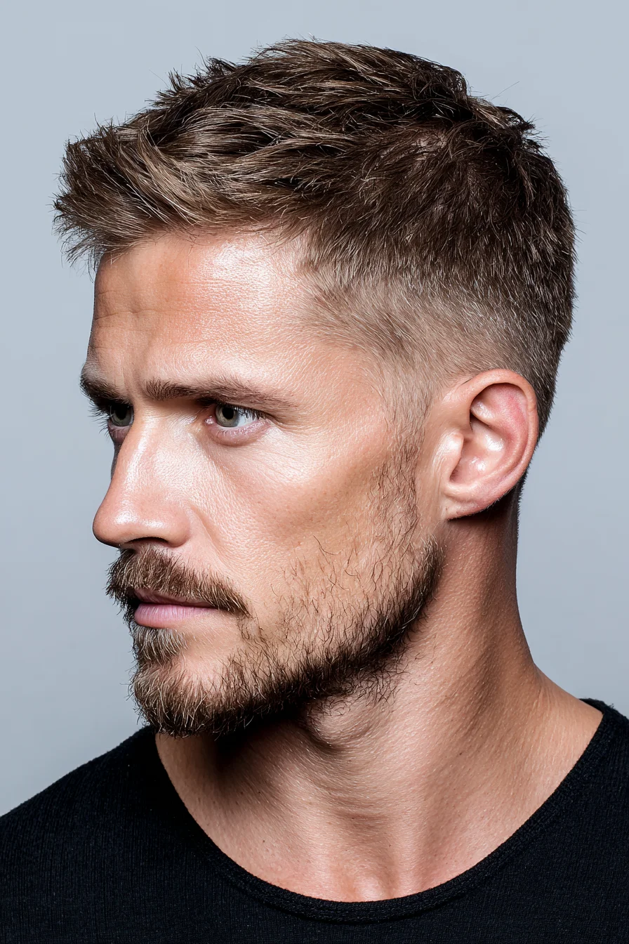 Textured Short Crop with Tapered Sides — Modern Mens Short Haircut