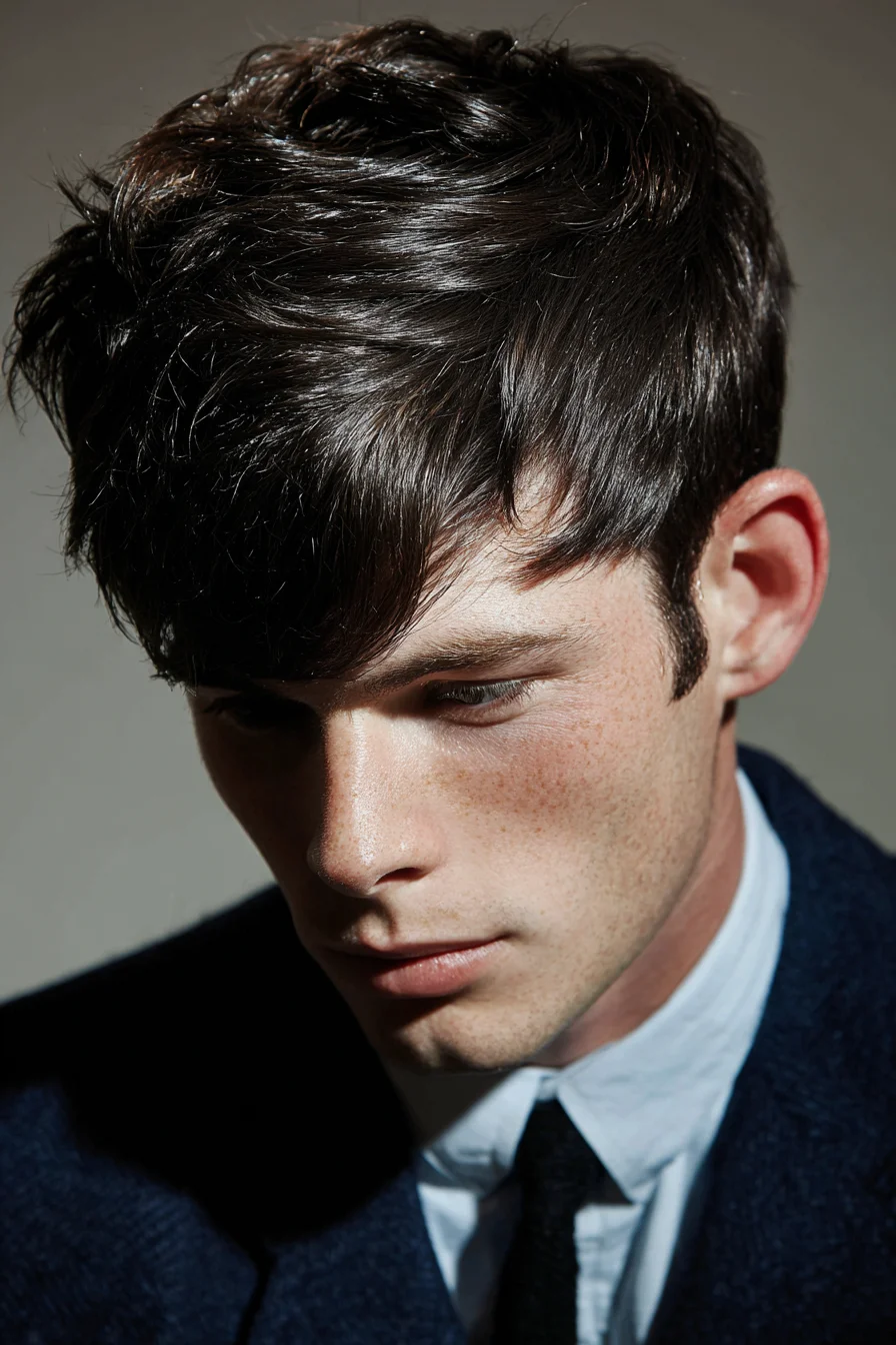Textured Short Fringe Crop — Modern Mens Hairstyle